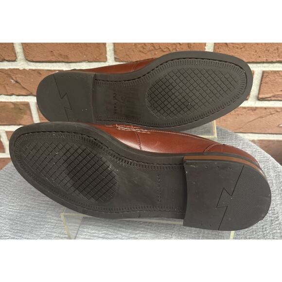 Men\'s Cole Haan Brown Leather Loafers Shoes Size 10M Made in India main image 6